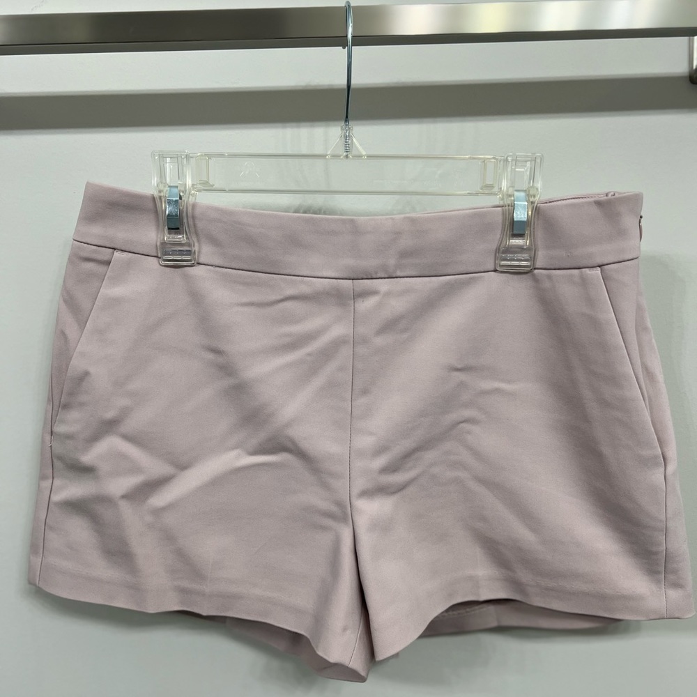 Express: Size 4, Light Pink Side Zip Midi Shorts